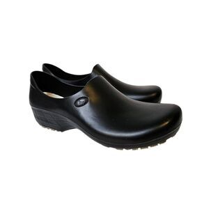Sticky Work Shoes black non- slip clogs. Size 39